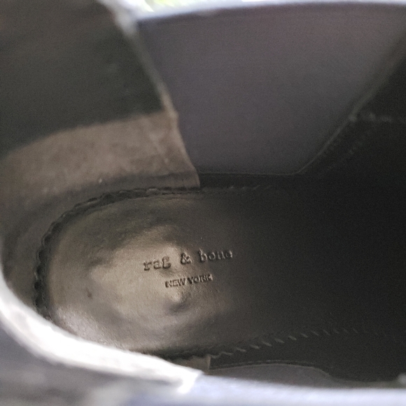 Rag & Bone| Walker Bootie Blue Navy Suede Size 37 - Picture 5 of 9